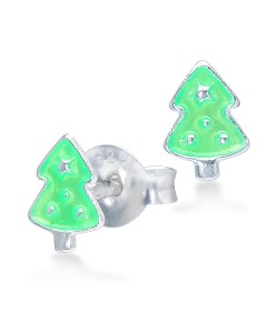 Kid Stud Earring Christmas Tree STS-3809